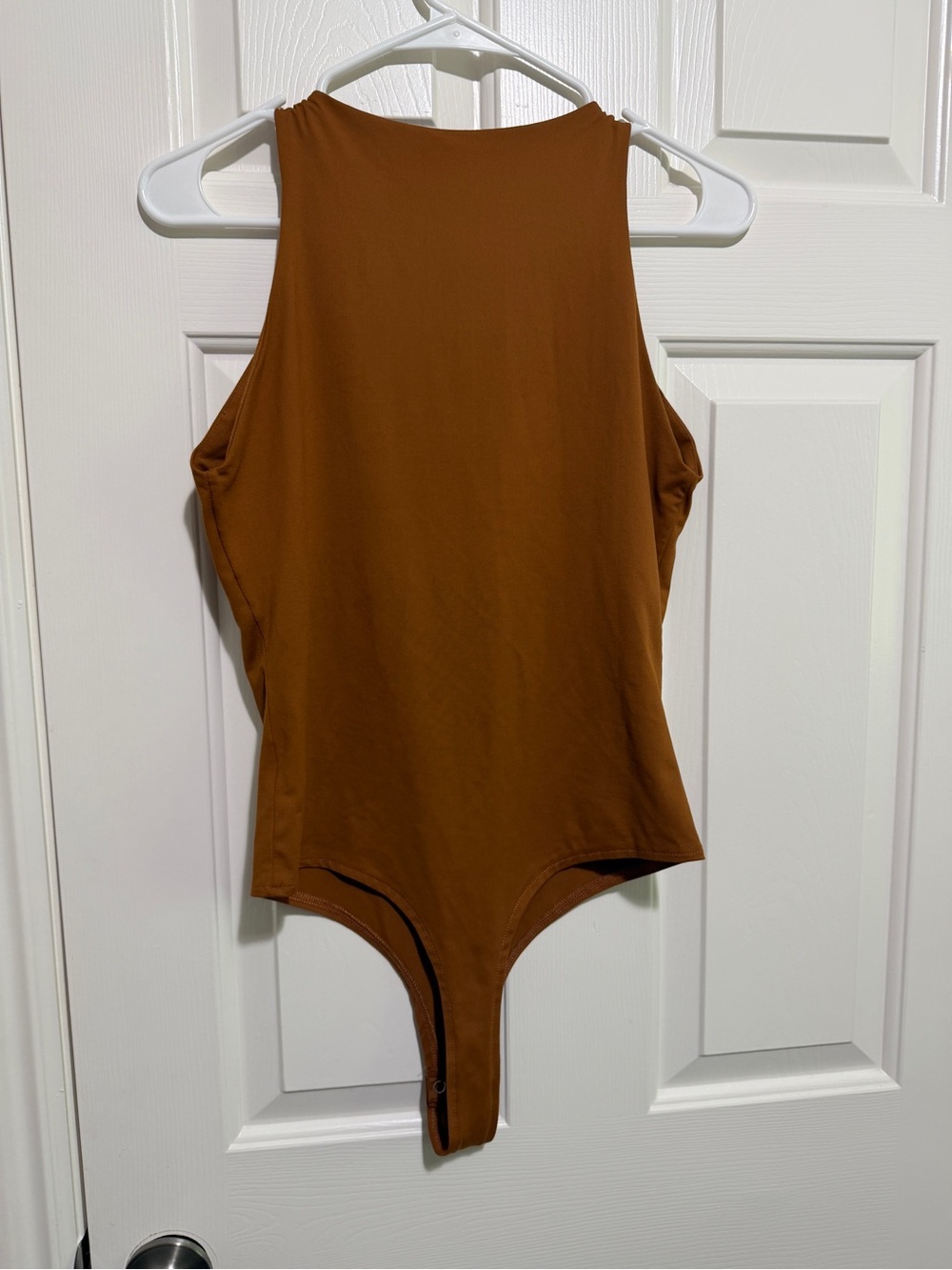 ReoRia Womens Sleeveless Bodysuit in Brown